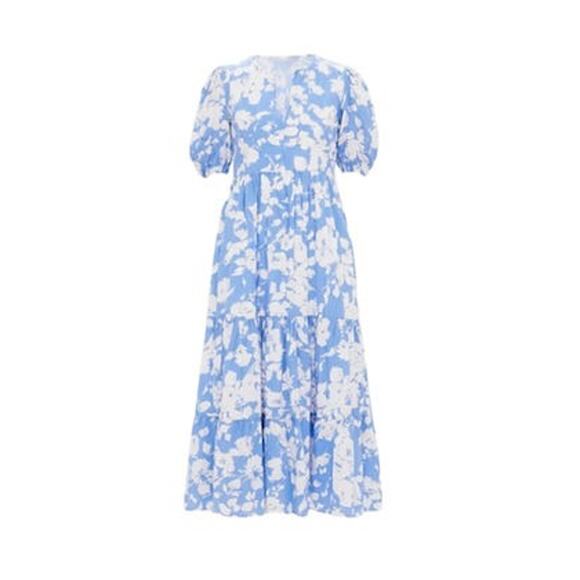 HYACINTH HOUSE Blue and White Floral Cisco Maxi Dress Size XS NWT - Picture 8 of 8